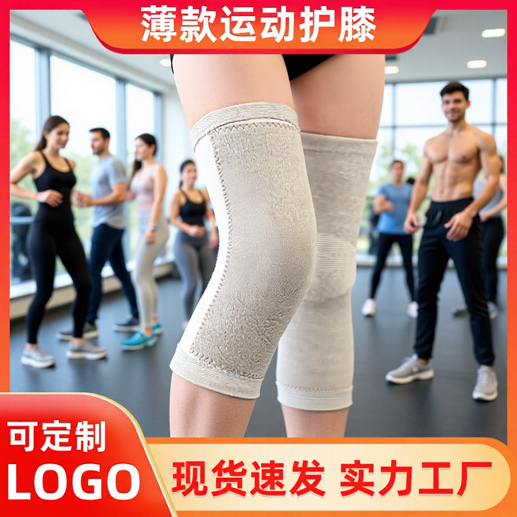 Amazon Sports Warm Knee Pads for Old Cold Legs, Fitness, Cycling, Hiking Knee Pads, Adult Elastic Bamboo Charcoal Knitted Protective Gear