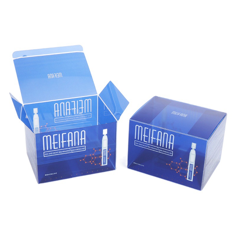 Printed plastic translucent pvc box hair curling tube comb pet packaging box toothbrush makeup brush pvc packaging box