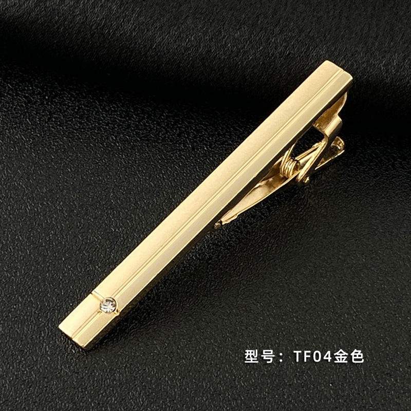 Picture of Men's Tie Clip Manufacturer Direct Sales Yiwu Cross-Border Business Metal Tie Clip Tieclips Bow Tie Business Style