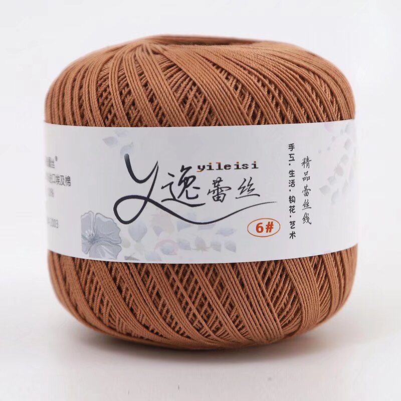 Picture of No. 6 Lace Thread High Twist Cotton Crochet Thread DIY Hand Knitted Irish Summer Thin Thread Material Package