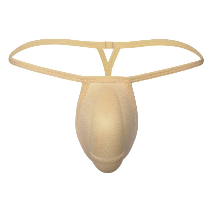 Men's Cup Intimates Thong Men's Sponge Crotch Protection T-String Sexy Intimates Gay Intimates Export Wholesale