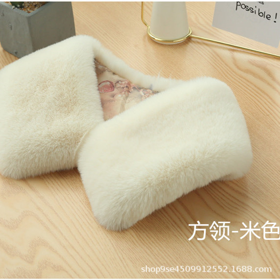 Picture of Amazon cross-border autumn and winter imitation rex rabbit fur collar scarf fur collar warm fur artificial fur scarf neck protection