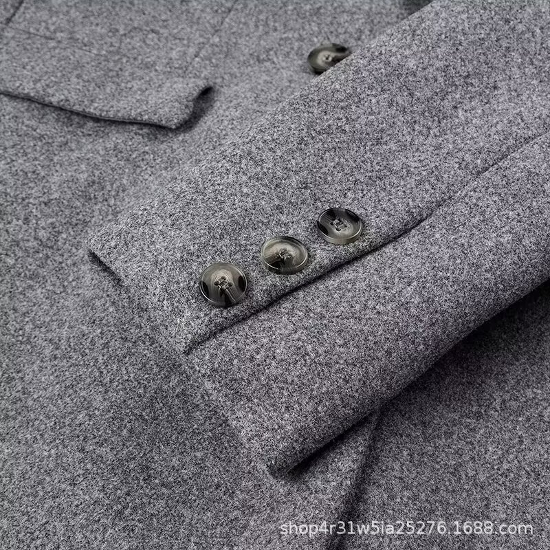 Picture of European and American Cross-Border Wholesale 2024 Autumn and Winter New Women's Fashion Button Long Woolen Coat