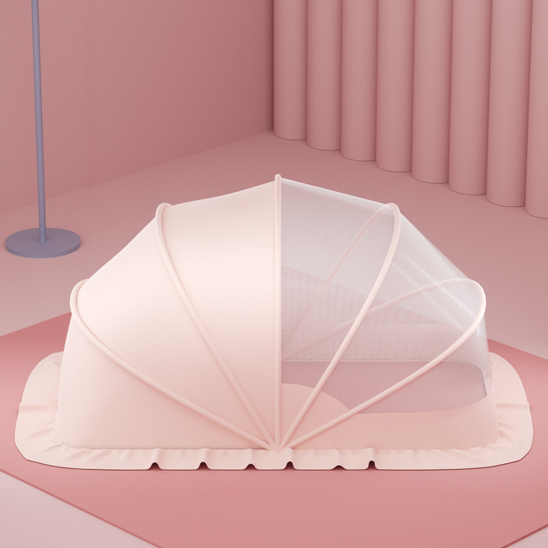 Picture of Baby Mosquito Net Baby Yurt Anti-mosquito Full Cover Foldable Baby Newborn Children's Bed Bottomless Universal