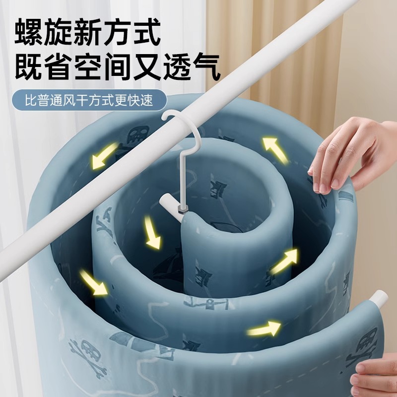 Balcony Quilt Drying Artifact Bed Sheet Quilt Cover Windproof Spiral Clothes Drying Rack Cool Clothes Hanger Drying Rack