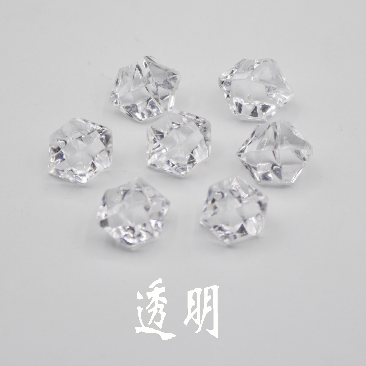 Picture of Supply of Multi-Specification Acrylic Crystal Stones, Plastic Crystal Stones, Plastic Colorfuled Stones, Ice Cube Stones, Colorfuled Stones