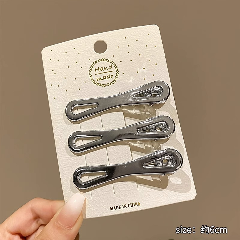 Picture of Y2g hairpin metal sweet cool bangs hairpin makeup hair accessories forehead broken hairpin simple clip 2023 new female