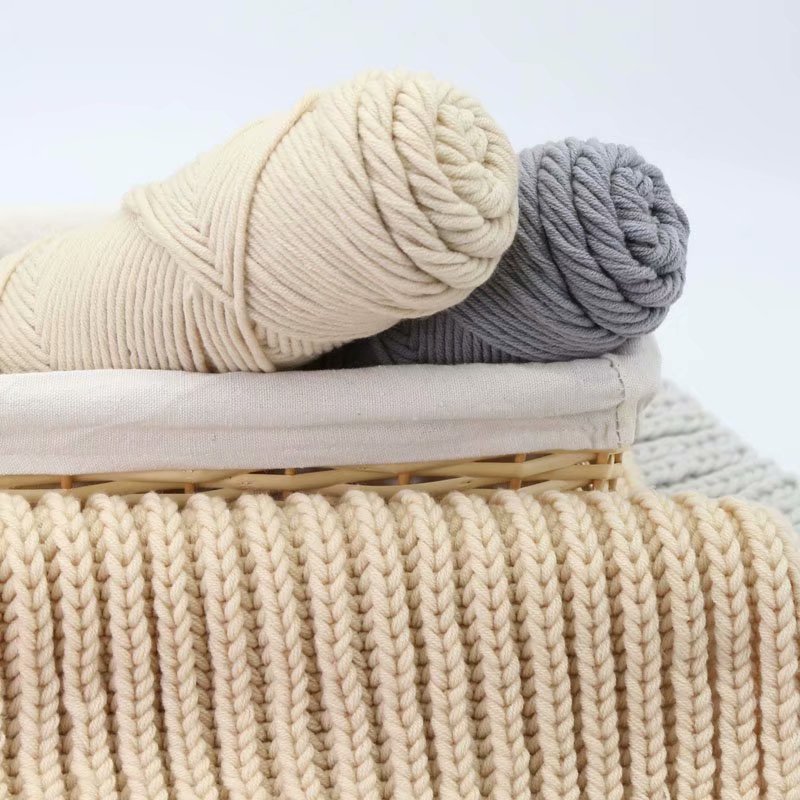 Picture of 8-Strand Lover Cotton Scarf Thread 100g Milk Cotton Baby Wool Hand-Knitted Stick Needle Thick Wool Hat Shawl Wholesale
