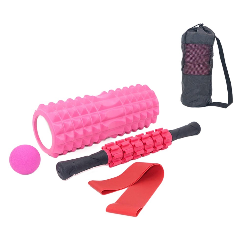 33cm crescent-shaped Wolf-shaped yoga column massage stick fascia ball suit Hollow foam shaft Pilates yoga shaft