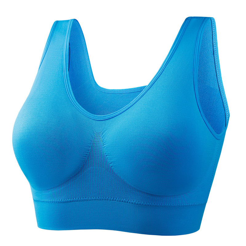 Picture of Zero binding underwear plus size yoga shockproof sports bra wireless seamless one-piece bra female foreign trade Wholesale