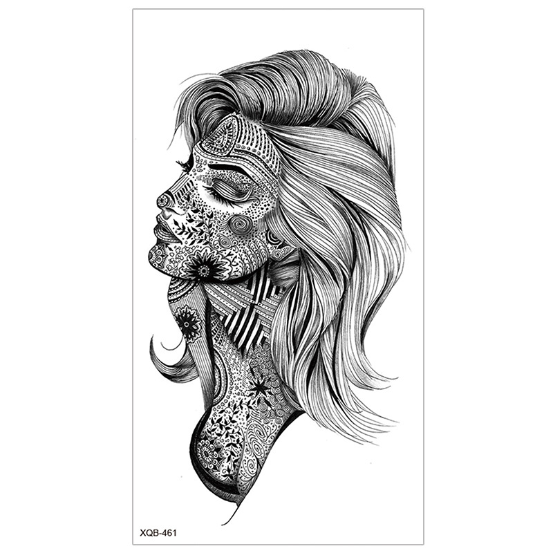 Picture of New Half Arm Tattoo Stickers Cross-border Amazon Hot Selling Set Dark European and American Realistic Waterproof Tattoo Stickers Wholesale