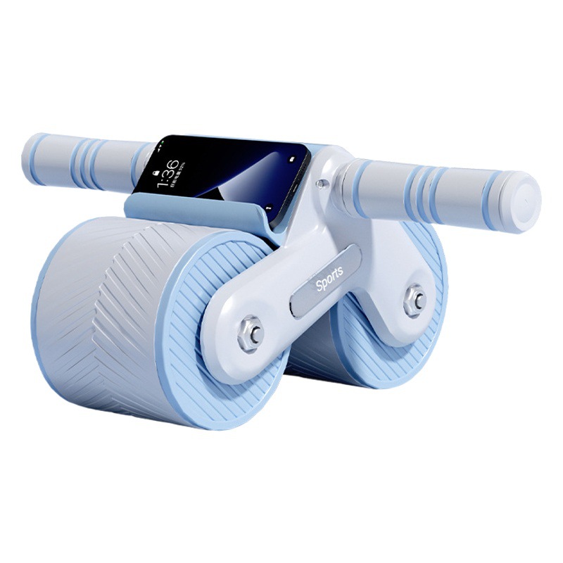 Automatic Rebound Abdominal Wheel for Beginners Tank Wheel Belly Reduction Artifact for Men and Women Abdominal Retractor Sports Fitness Abdominal Roller