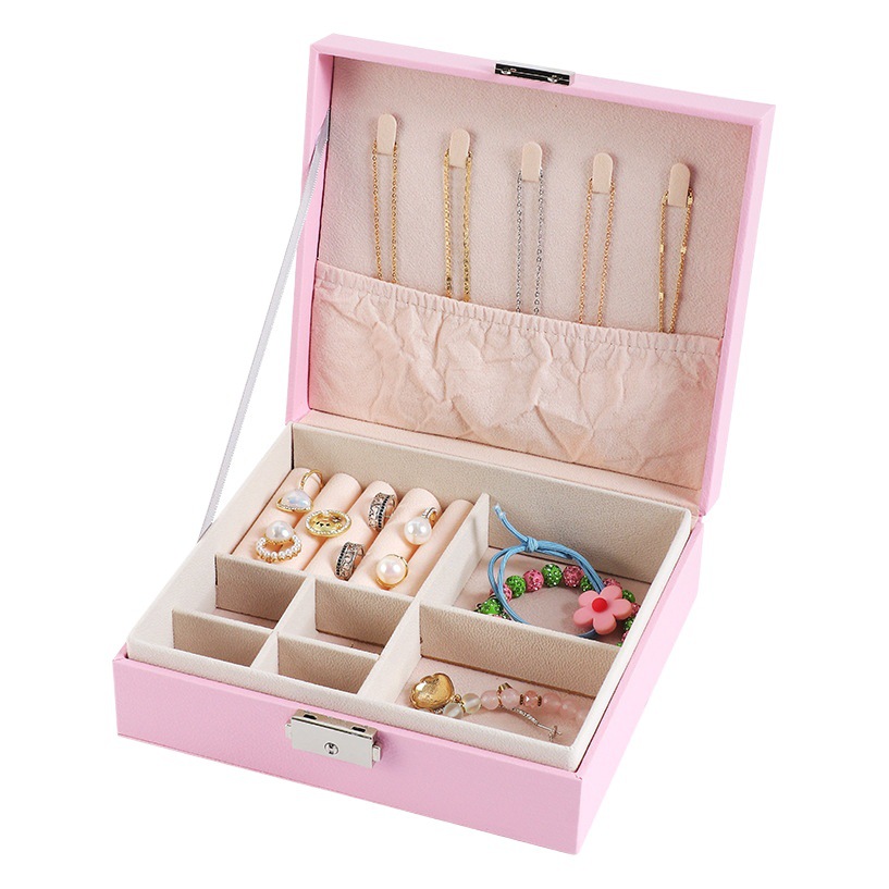 Hairpin Jewelry Box Packaging Box Dust-Proof Silver Jewelry Pearl Bracelet Wooden Storage Gift Box Jewelry Box Ring Box