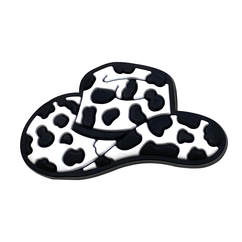 Picture of cartoon cow series hole shoes shoes flower accessories hole shoes diy accessories pvc plastic drop shoe buckle