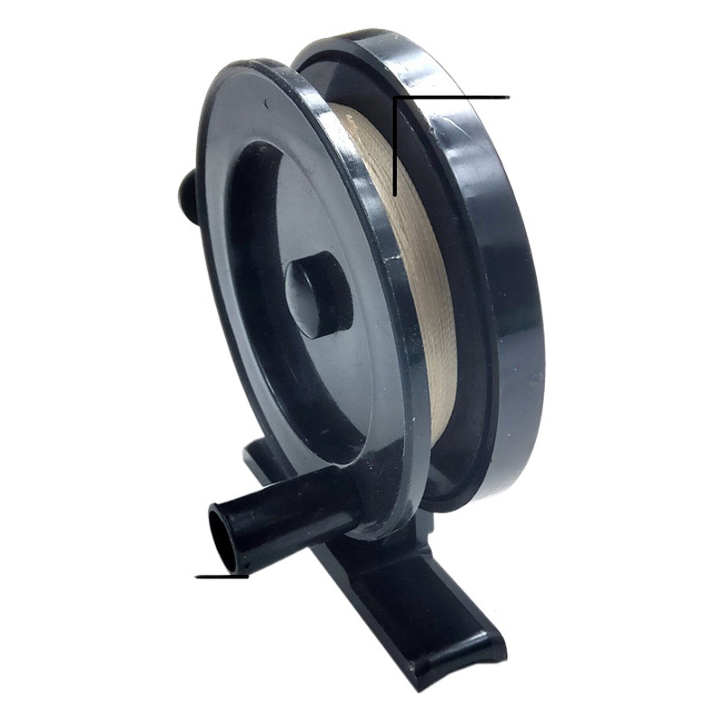 Cross-border foreign trade ice fishing wheel winter fishing wheel small sea pole wheel fishing reel throwing Rod plastic wheel plate with line spinning wheel