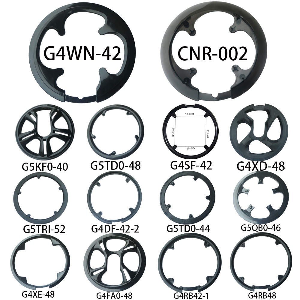 Mountain Bike Crankset Guard, Protective Cover, Chain Cover, Plastic Plate Guard, Four-Hole Crankset Cover, Multi-Specification Protective Cover