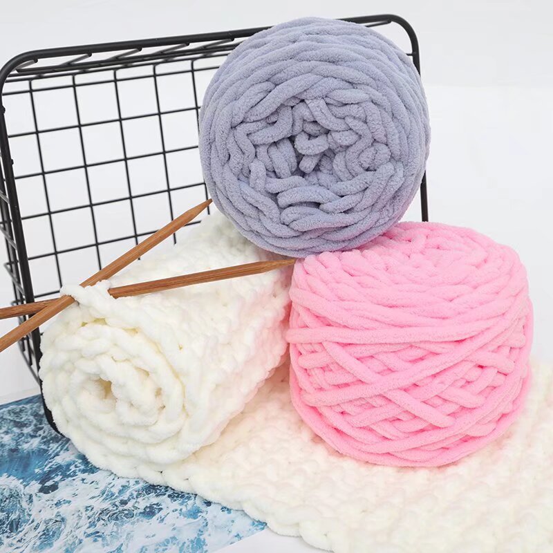 Picture of Ice Strip Yarn Single Strand Ice Strip Yarn Crochet Shoe Yarn Small Ice Strip Handmade Carpet Yarn Thick Yarn Scarf Yarn Ball