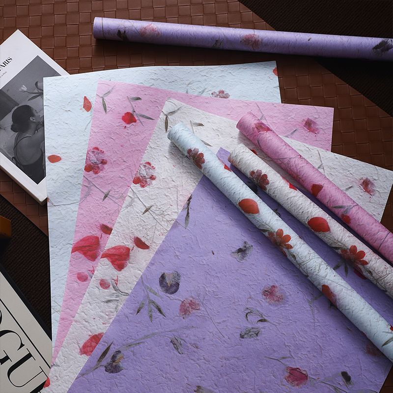 Petal texture kraft paper stone grain flower bouquet packaging paper flower wrapping material floral materials