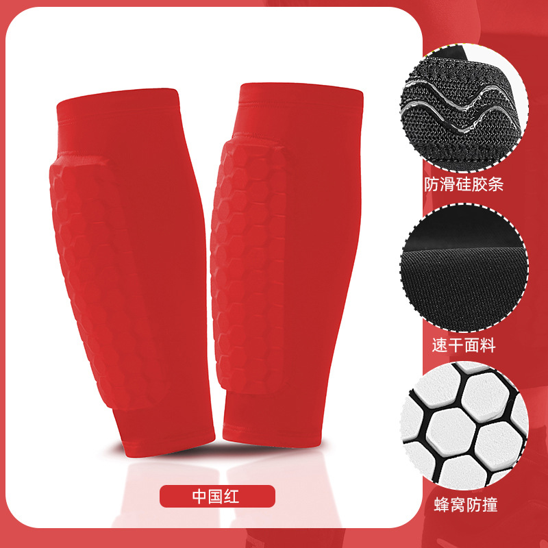 Picture of Honeycomb Anti-collision Outdoor Sports Leg Cover Universal Football Leg Socks Breathable Anti-collision Leg Cover Men's Running Wholesale
