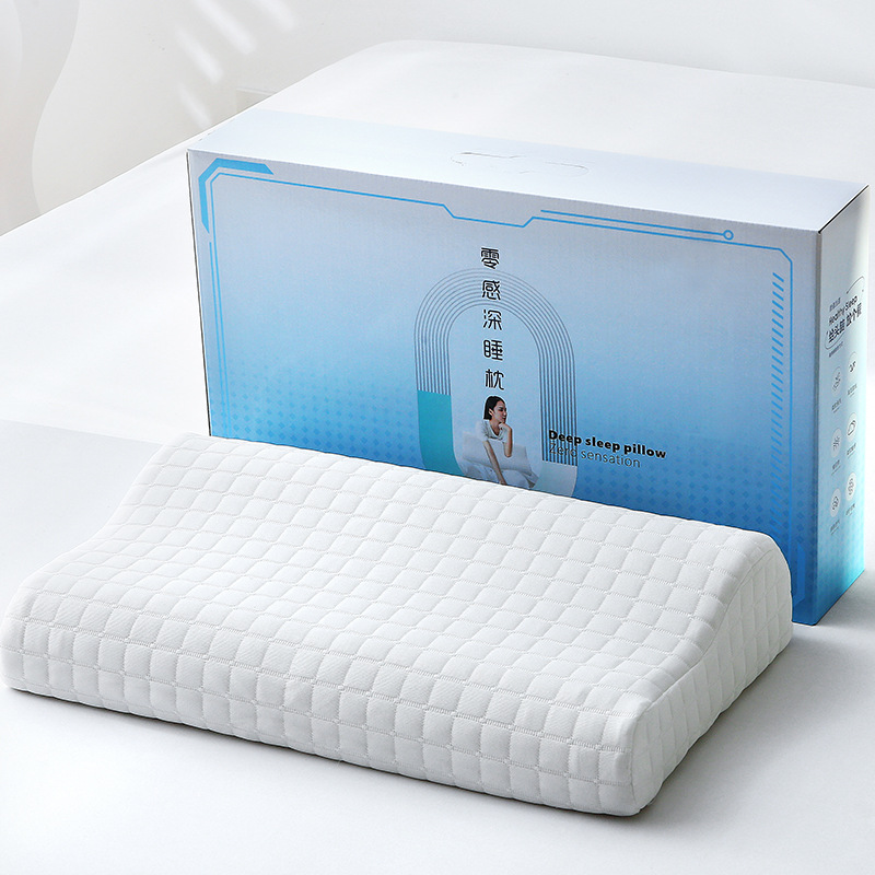 Picture of Ergonomic memory foam pillow, with dual-height design, comfortable, helps relieve cervical discomfort. It supports in-stock wholesale and small-batch customization, suitable for gifting to parents.