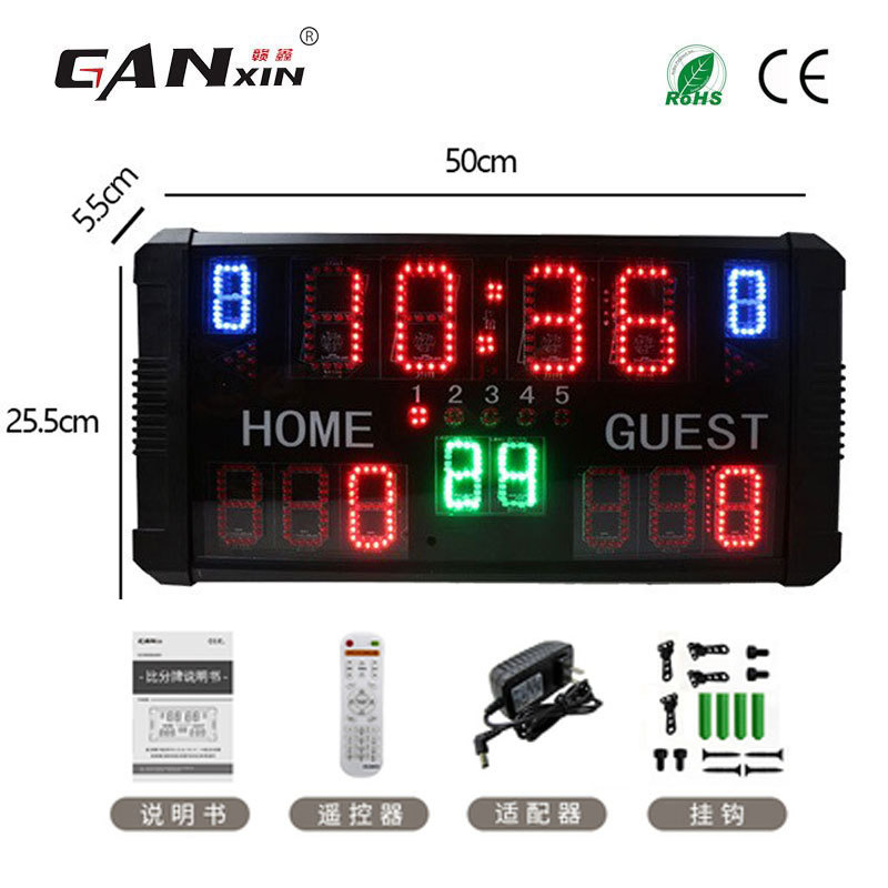 Picture of 14-Bit Basketball Indoor Scoreboard Remote Control 14/24 Seconds Countdown Timer Offensive Time Display Scoreboard Display
