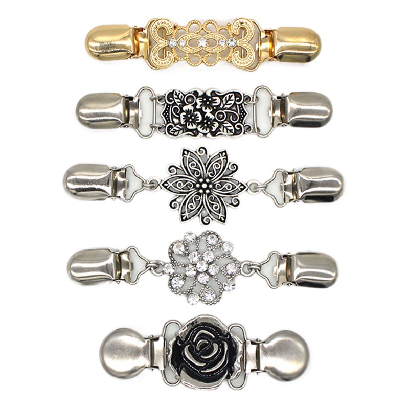 Amazon cross-border 5-piece cardigan clip women's sweater clip dress tightening clip waist fixing duckbill clip