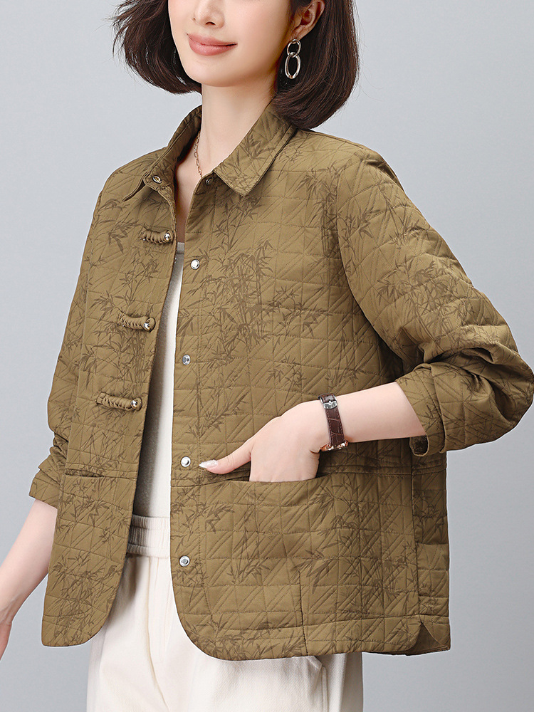 Coat Women's Spring and Autumn 2024 New Style Mother Thin High-end Sense New Chinese Style Stylish Age-reducing Casual All-match Jacket