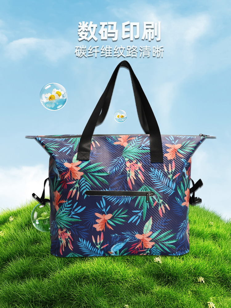 Beach Handbag Digital Printing Waterproof Luggage Bag Short-distance Travel Handbag Swimming Outdoor Tracing Drift Bag