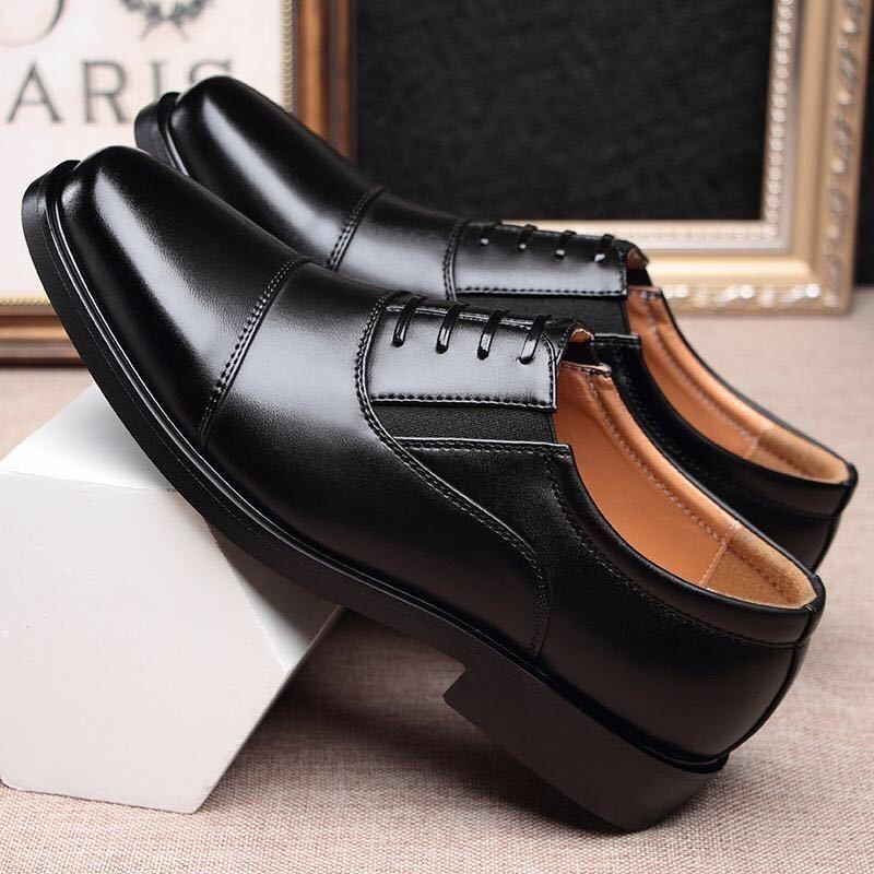 Picture of [Special clearance processing leak-picking broken code] leather shoes men's leather three-joint business casual men's single leather shoes