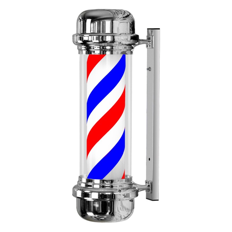 Hairdressing Turnlight barber Shop Sign Light Wall Hanging Vintage Hair Salon Light Box Outdoor Wall Hanging barber pole