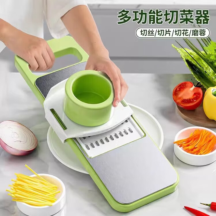 Picture of Grater Stainless Steel Wire Cutter Wire Scraper Multifunctional Vegetable Cutting Artifact Wire Scraper Kitchen Potato Wire Scraper Board
