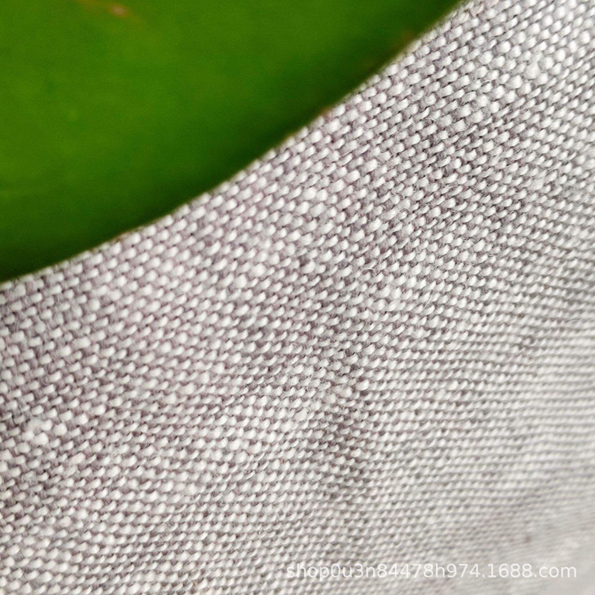 Picture of French Pure Linen Yarn-dyed Fabric Sofa Fabric Enzyme Washed Pure Linen Light Gray Fabric 300g Linen Yarn-dyed