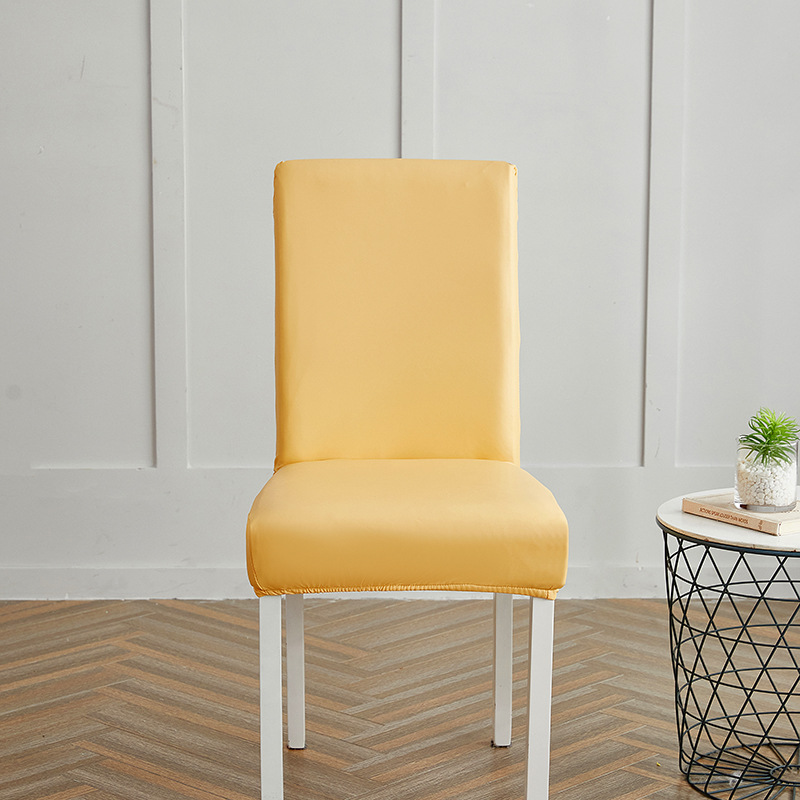 Picture of Chair Cover Cross-border New Solid Color Stretch Leather Seat Cover Amazon Dining Chair Office Waterproof and Dustproof Chair Cover