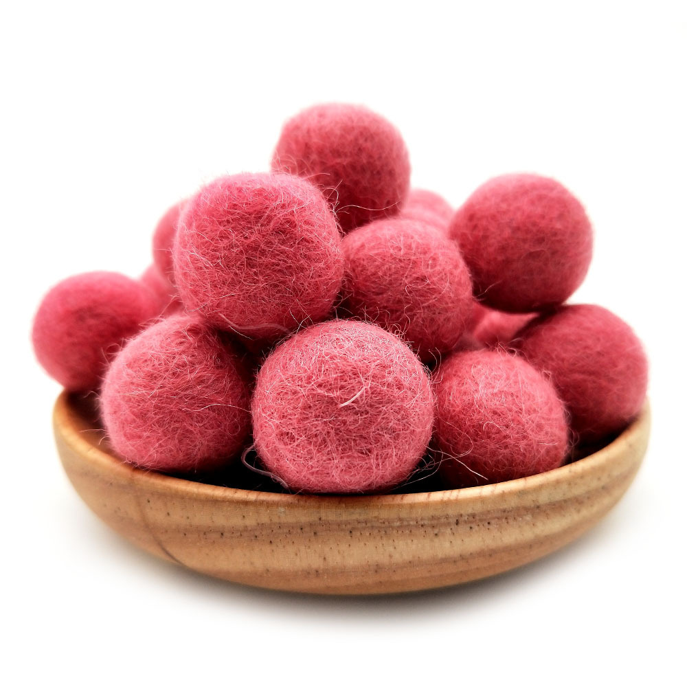 Picture of Cross-border in stock 2CM wool ball Christmas jewelry accessories Christmas diy colorful wool ball small wool ball pokes