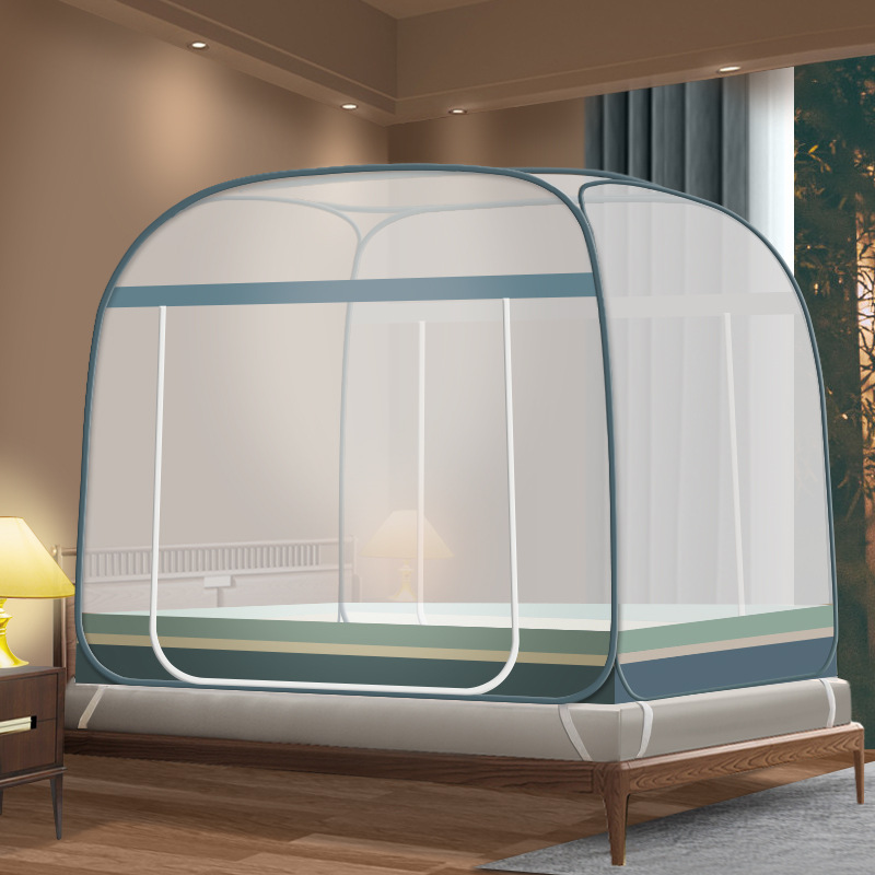 Picture of Mosquito net installation-free yurt household foldable 1.5 meters 1.8 meters bed zipper one-piece bottomless wholesale