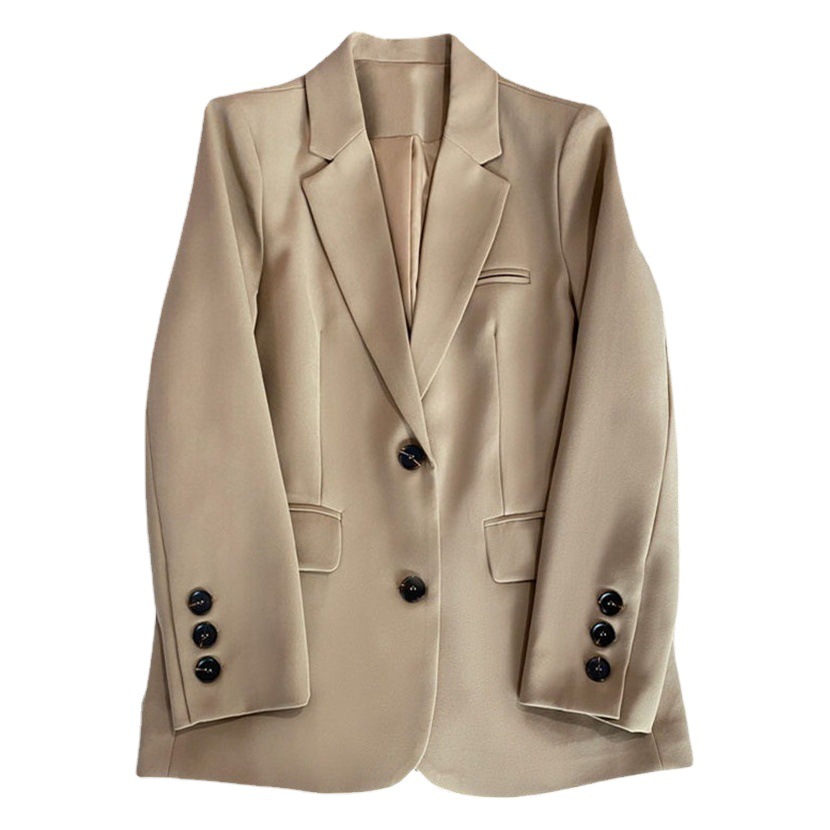 Suit Jacket Women's 2024 Spring and Summer Ginger Yellow Small High-end Temperament Cross-border Loose Women's Suit