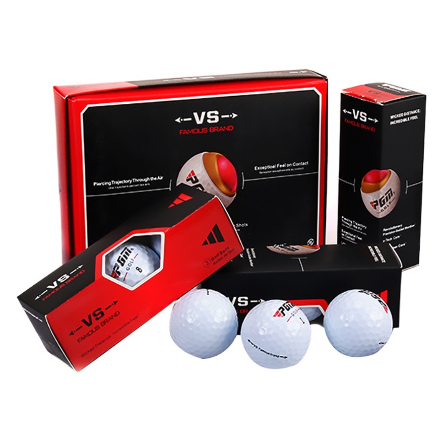 Pgm Golf Next Game Ball Gift Box Three-Layer Ball Box 3 Pieces Per Box Factory Wholesale