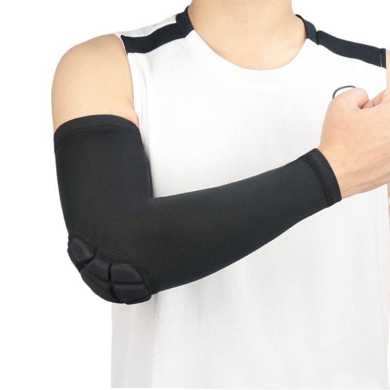 Cross-Border Basketball Football Sports Elbow Pads Badminton Taekwondo Honeycomb Anti-Collision Arm Sleeves Protective Equipment Batch
