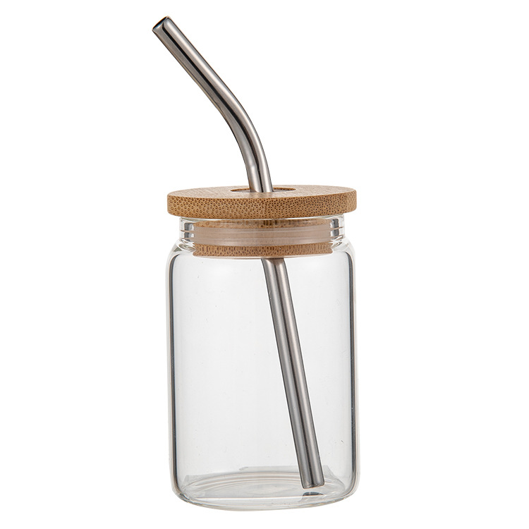 Picture of Amazon Clear Glass Small Wine Cup 3.5oz Bamboo Cover Cup Home Mini Liquor small size Can Beer Cup