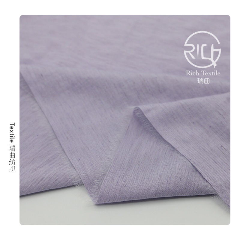 in stock Twill Nylon Linen Ram Cotton Joker Blended Woven Fabric dress Pants Shirt Clothing Fabric