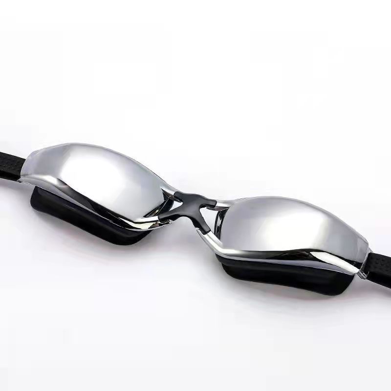 Picture of Genuine Flying Goggles Men's and Women's Large Frame Electroplated Myopia Swimming Glasses Flat Light Swimming Glasses Waterproof Anti-fog HD