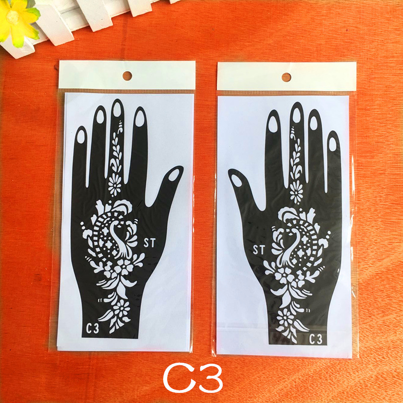 Picture of Dark Wind Hand Tattoo Palm Tattoo Template Hand Simulation Temporary Sticker Beautiful Original Hand Tattoo