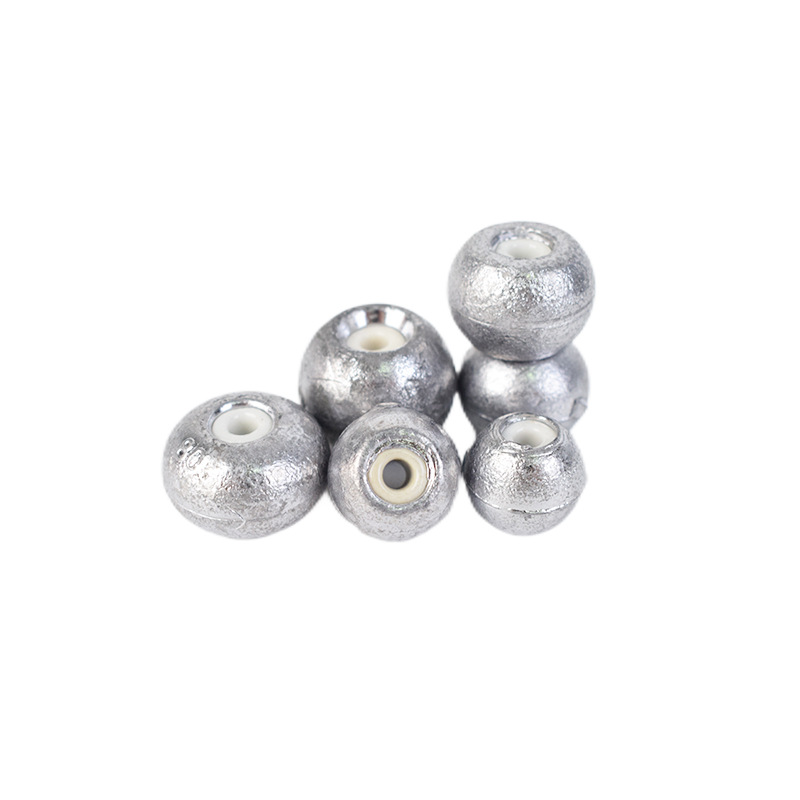 Picture of Factory wholesale fishing gear supplies ceramic abacus bead lead pendant bullet swivel lead pendant heart does not hurt the line lead pendant