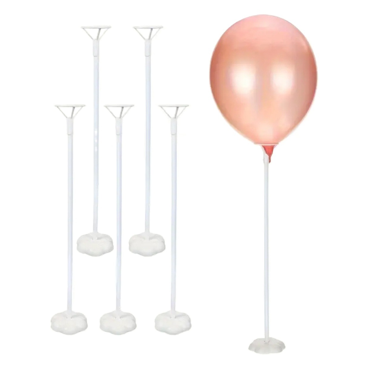 Plum blossom base balloon bracket plastic support rod bracket for wedding birthday party and home decoration Rod Holder