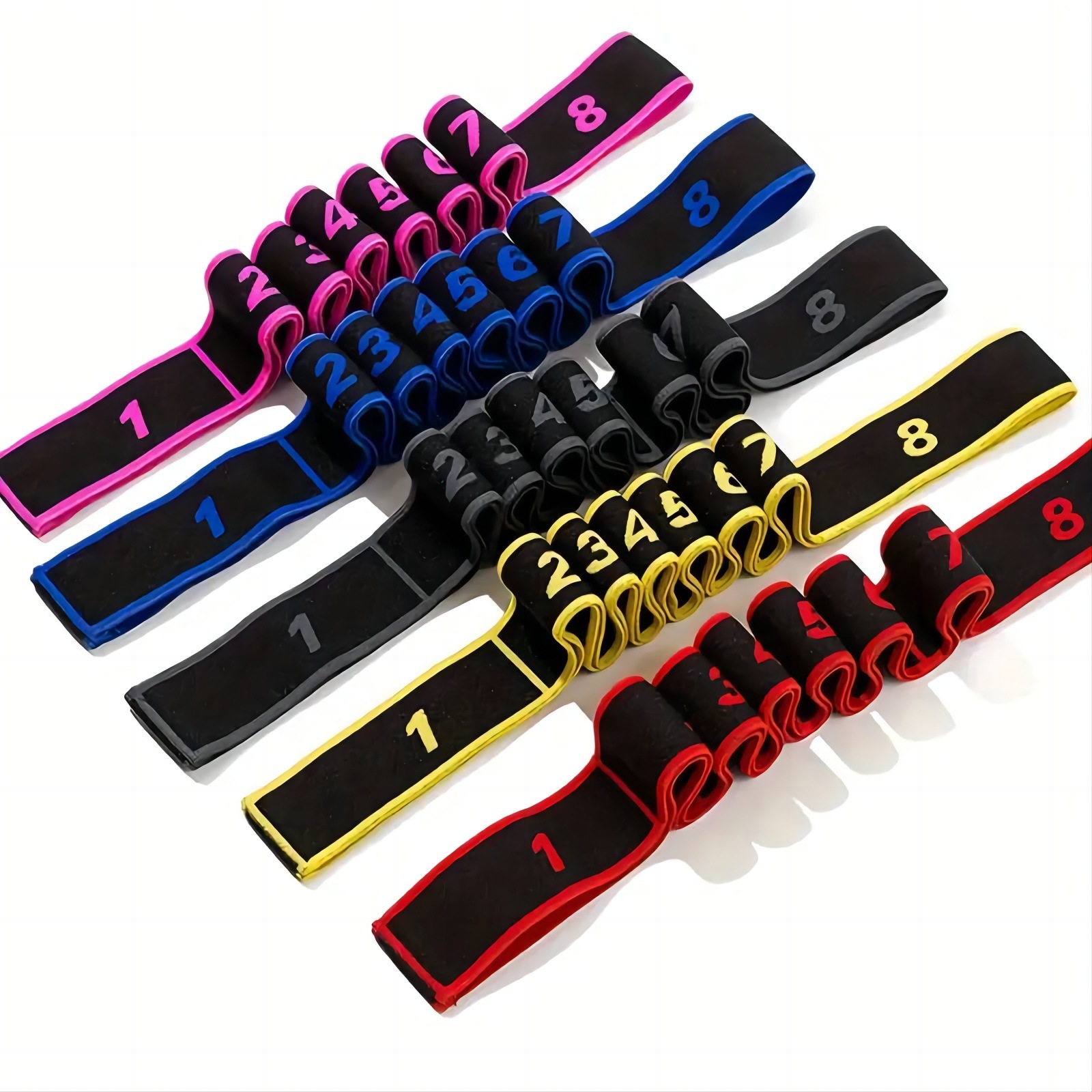 in stock Yoga Stretch Belt Digital Segmented Dance Shaping Body Beauty Stretch Rope Body Training Auxiliary Resistance Stretching