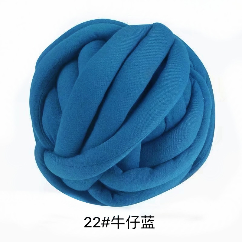 Picture of Heart-filling cotton warm velvet cotton Iceland wool DIY hand-woven hook blanket carpet cover blanket dog kennel cat nest cushion basket basket bag
