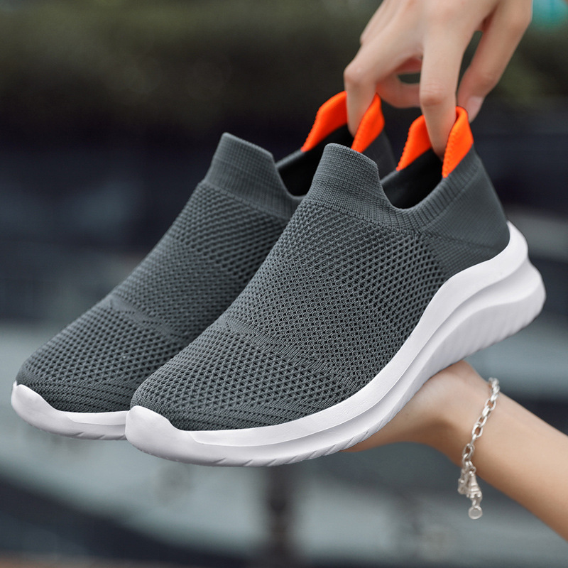 Picture of Women's Shoes Autumn New Couple Fly Knit Socks Mesh Shoes Trendy Fashion Casual Sports Shoes Women's Running Shoes