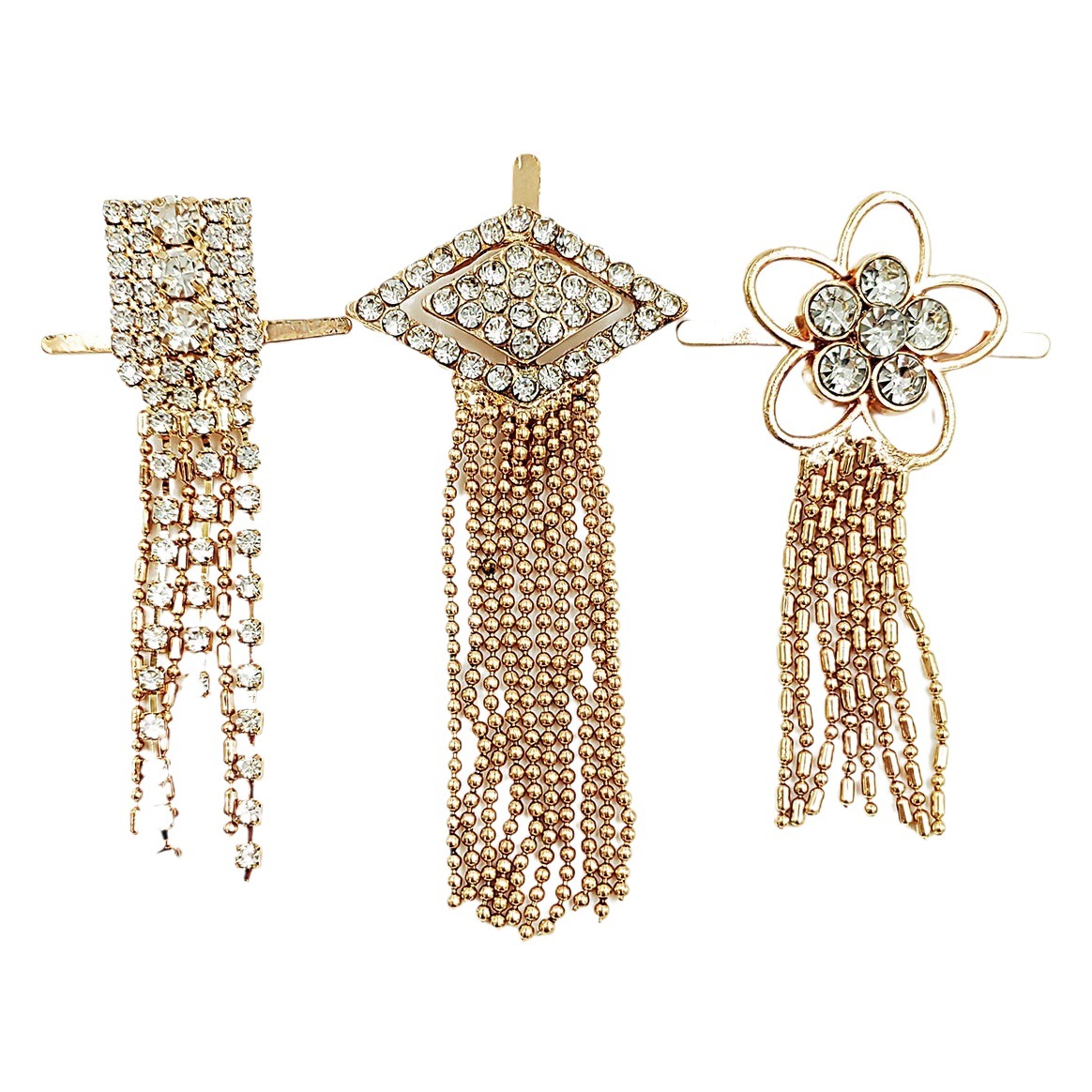 In stock DIY tassel clip boots side metal bag accessories women's shoes decorative belt chain pendant decorative buckle