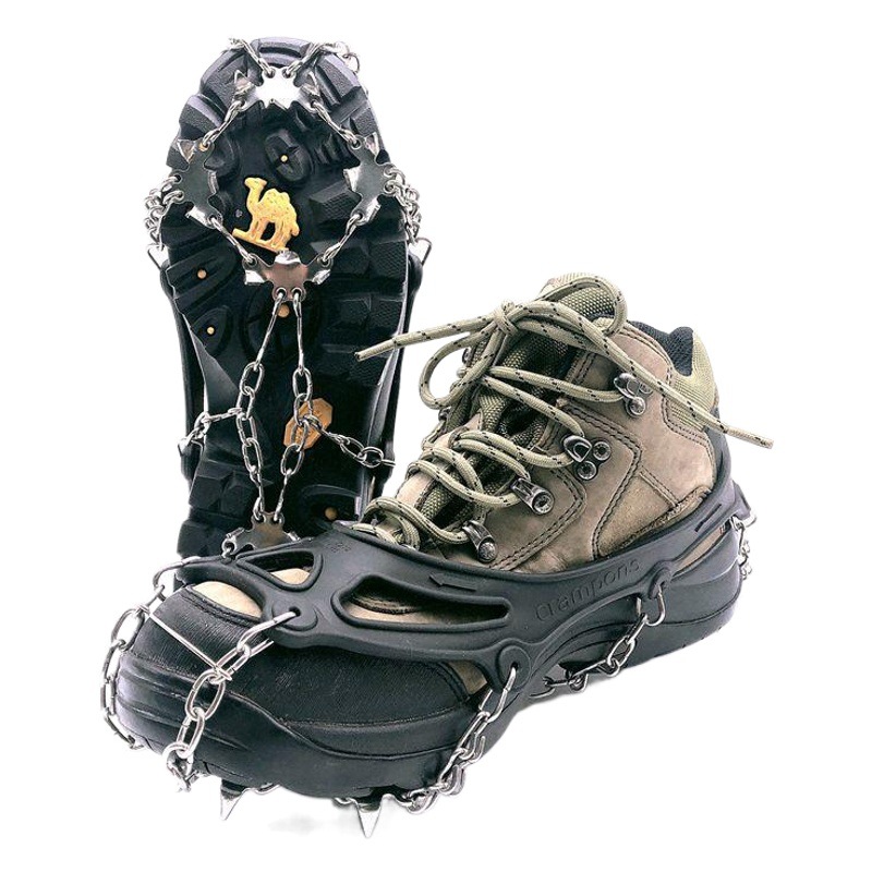 Factory direct supply 19-tooth outdoor ice and snow claw 201 stainless steel welded snow chain 19-tooth ice grip
