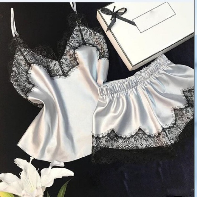 Wholesale foreign trade Amazon pajamas set multi-color pajamas large size sexy underwear pajamas ebay supply Europe and the United States